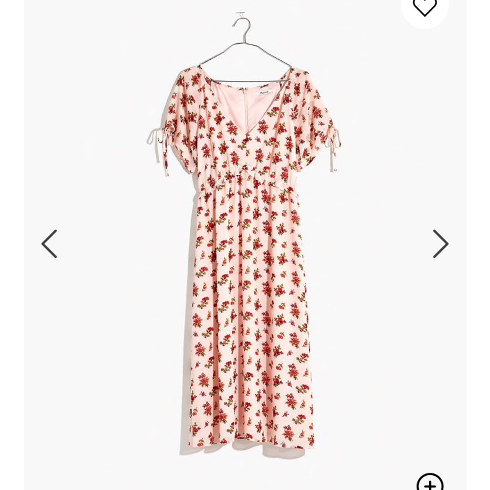 Madewell Tie sleeve midi dress / countryside bloom